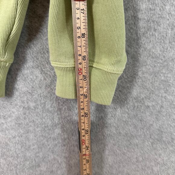 Tommy Bahama Sweatshirt Size M Green Relax Quarter Zip Rib Knit Pullover Beach - Picture 11 of 11
